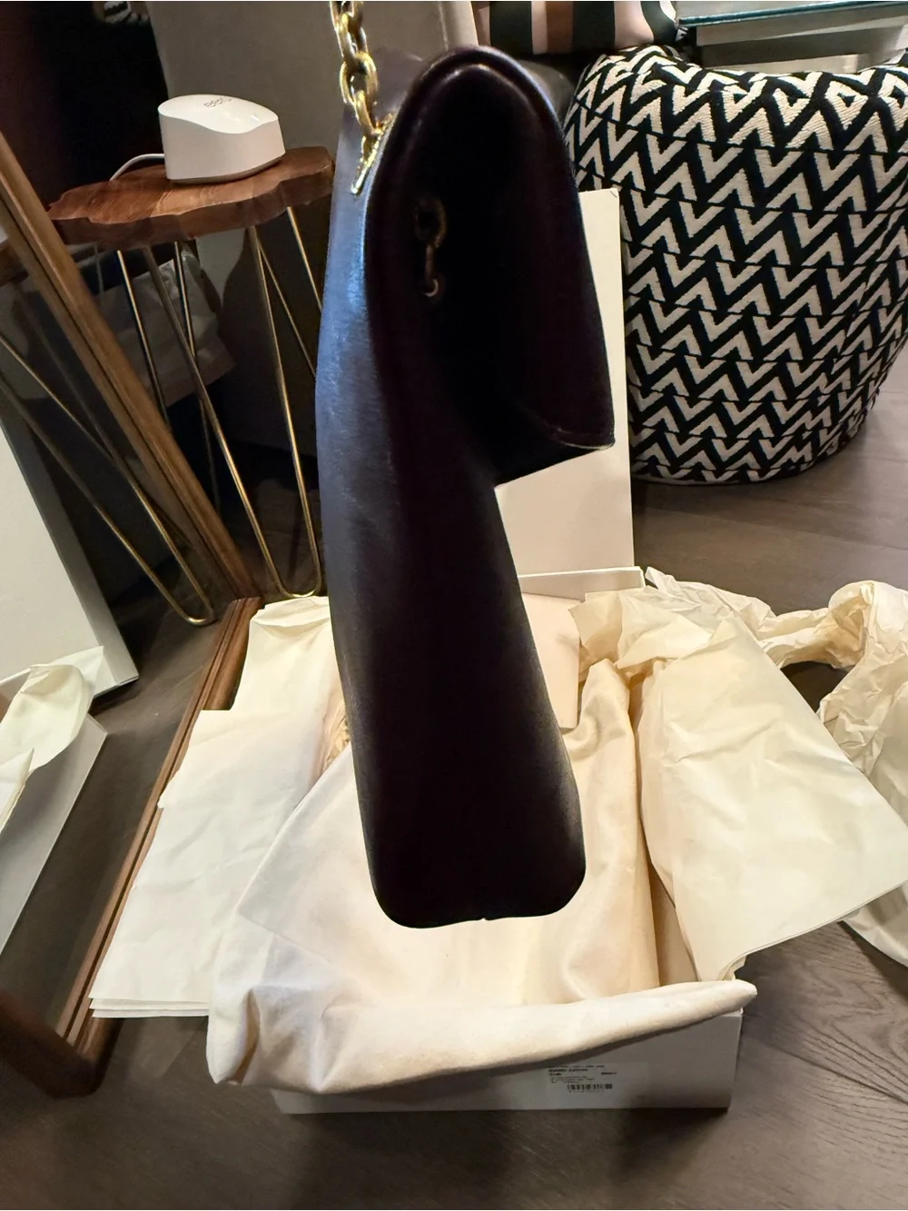 NWT (Full Inclusion) Saint Laurent Dark Burgundy Large Envelope Shoulder Bag